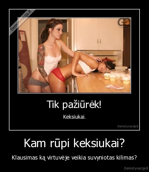 Kam rūpi keksiukai?