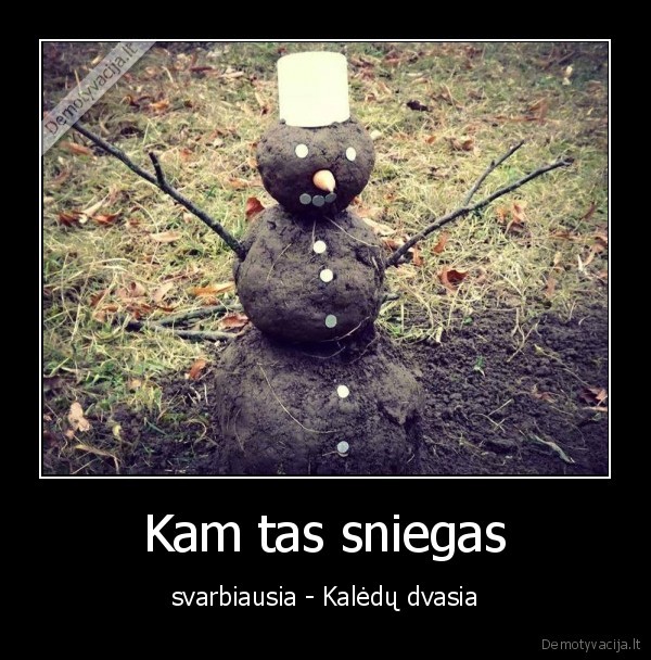 Kam tas sniegas