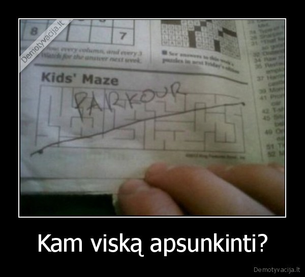 labirintas,parkour,iseitis