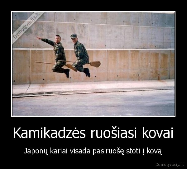 Kamikadzės ruošiasi kovai