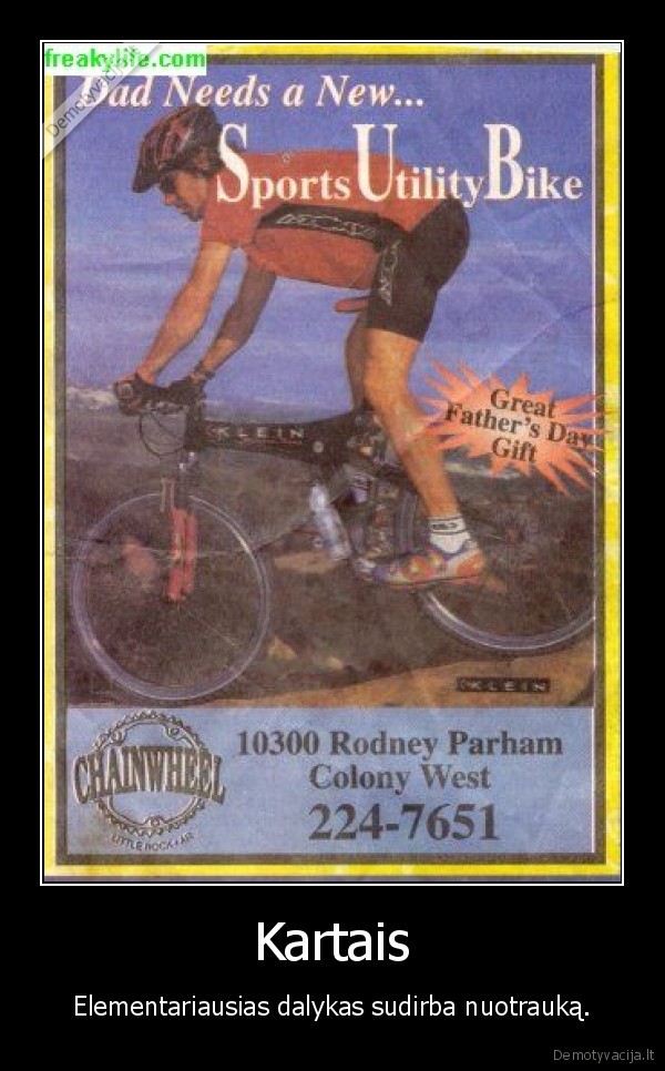 dviratis, tevas, bibys