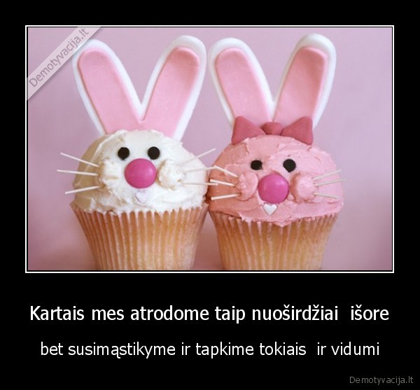 Kartais mes atrodome taip nuoširdžiai  išore