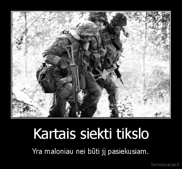 kariuomene,armija,tikslo, siekimas