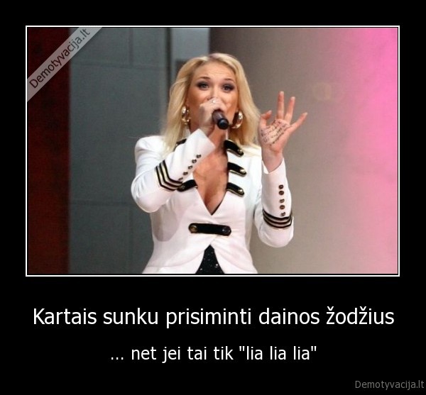 Kartais sunku prisiminti dainos žodžius