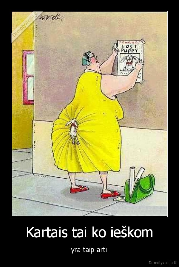 Kartais tai ko ieškom
