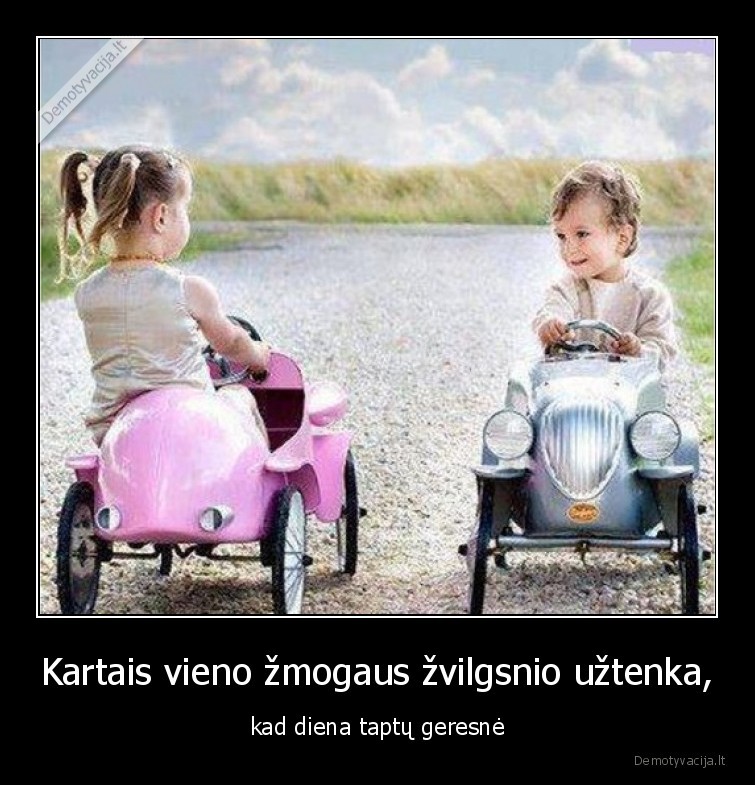 zvilgsnis,zmogus,vaikai,geresne,diena