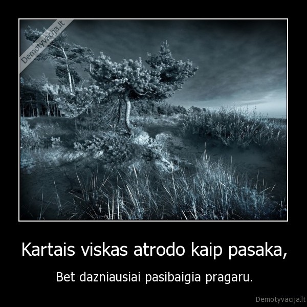 Kartais viskas atrodo kaip pasaka,