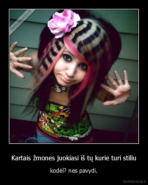 emo,scene,goth,stilius,juokiasi,kodel,pavydi,nezino,bijo,grazu