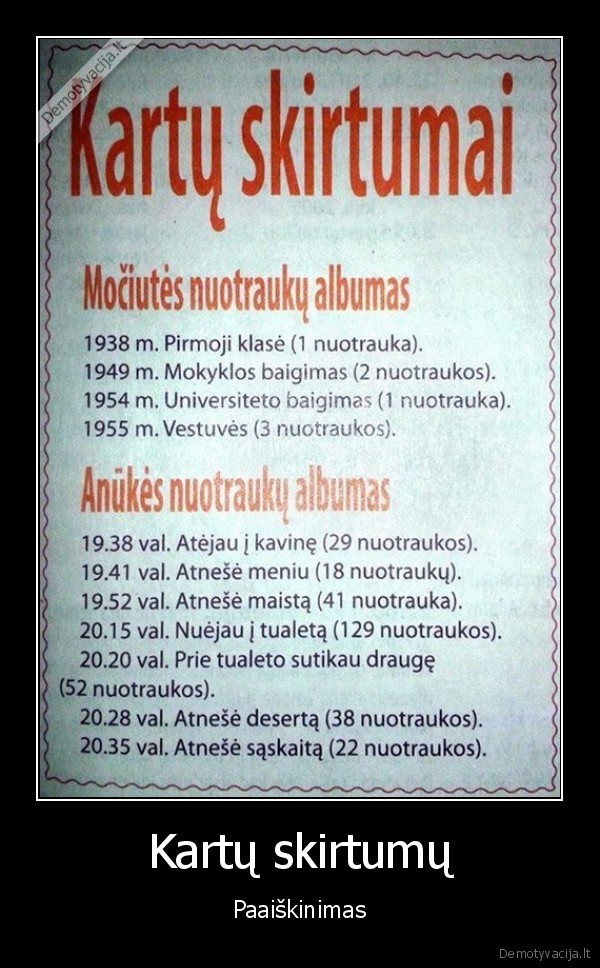 kartu, skirtumai,nuotrauku, darymas,nuotraukos