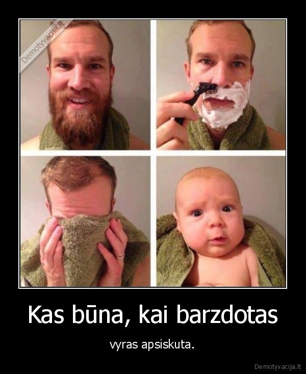 kudikio, veidas,kudikis,barzdotas, vyras