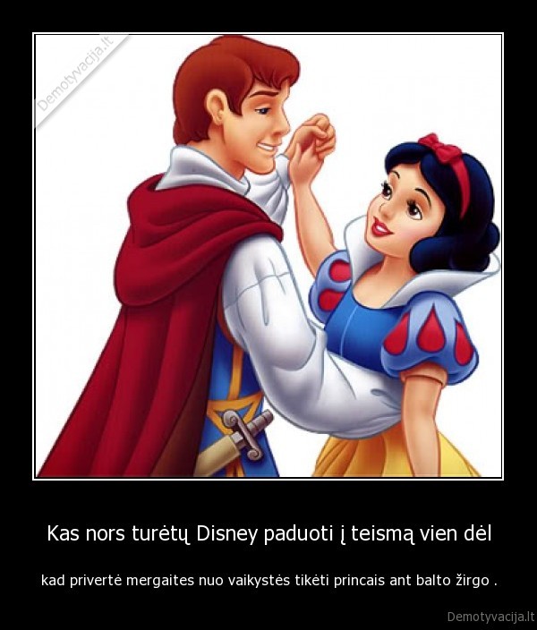Kas nors turėtų Disney paduoti į teismą vien dėl