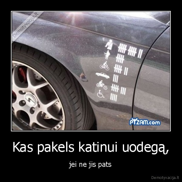 Kas pakels katinui uodegą,