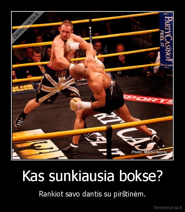 Kas sunkiausia bokse?