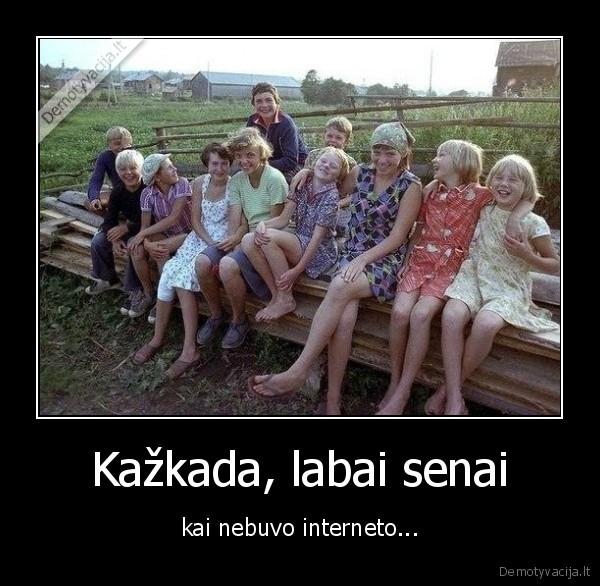 internetas,kaimas,vaikai