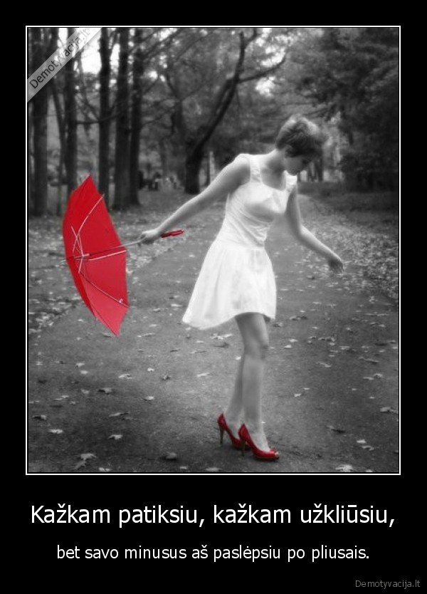 Kažkam patiksiu, kažkam užkliūsiu,