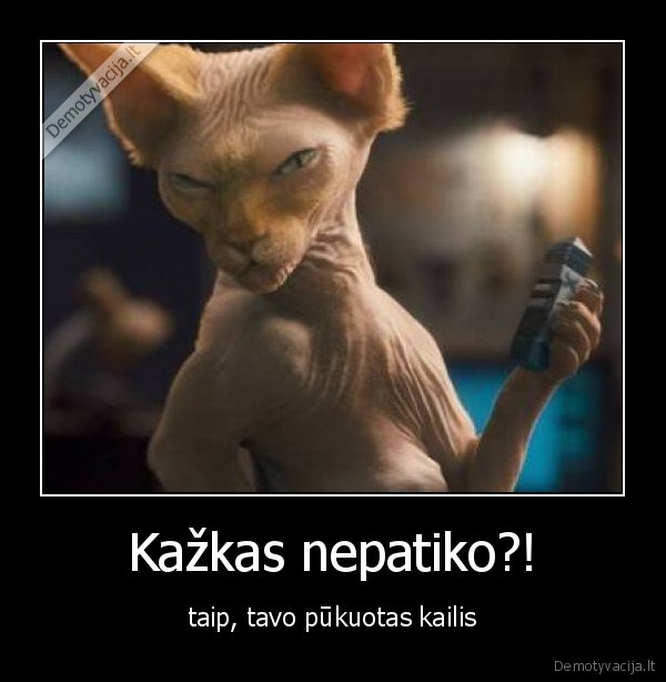 Kažkas nepatiko?!