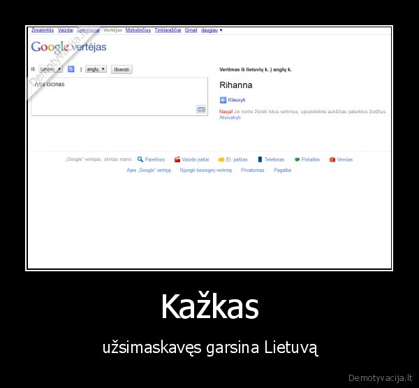 rytis, cicinas,rihanna