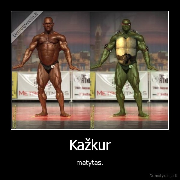 kulturistas,vezliukas, nindze