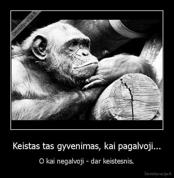 Keistas tas gyvenimas, kai pagalvoji...