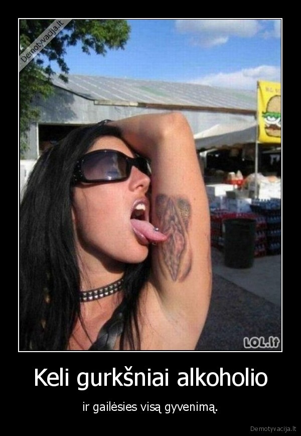 Keli gurkšniai alkoholio