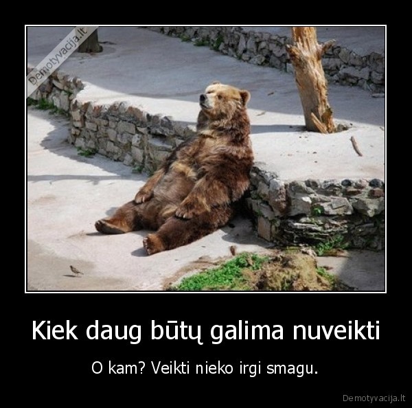 Kiek daug būtų galima nuveikti