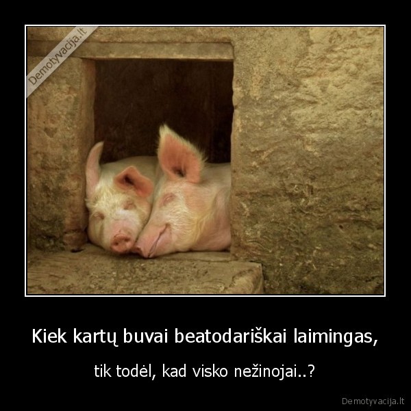 Kiek kartų buvai beatodariškai laimingas,