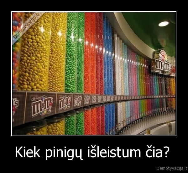 Kiek pinigų išleistum čia? 