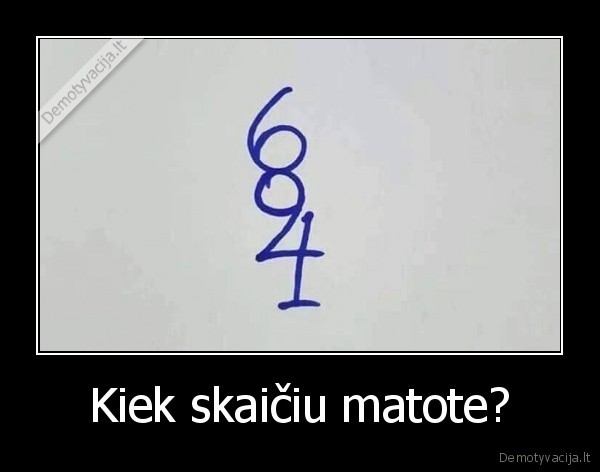 Kiek skaičiu matote?