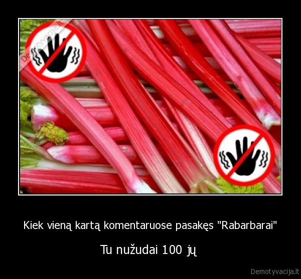 rabarbarai,gaidziai,nesamone,chuk, norris,fanatizmas