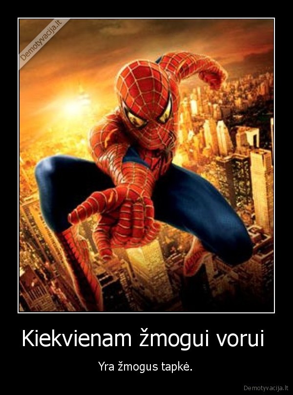 Kiekvienam žmogui vorui 