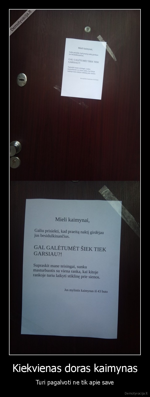 Kiekvienas doras kaimynas