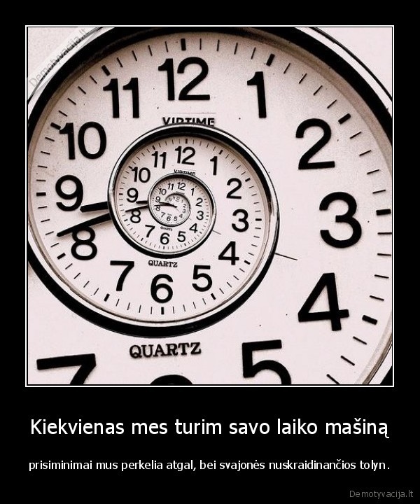 laiko, masina, svajones, prisiminimai