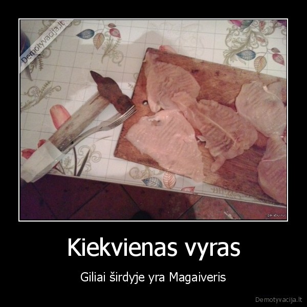 magaiveris,mesos, musimas,plaktukas