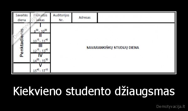 tvarkarastis,studijos,studentai