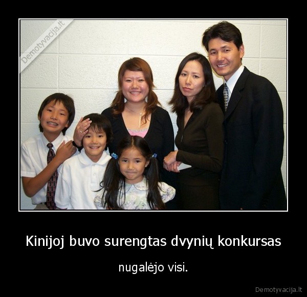 Kinijoj buvo surengtas dvynių konkursas