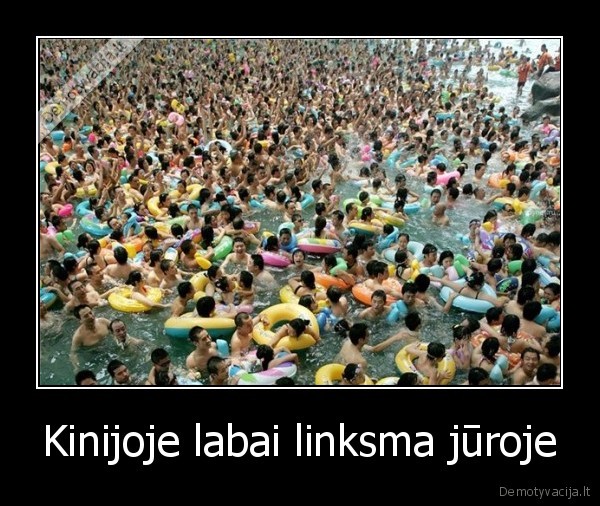 Kinijoje labai linksma jūroje