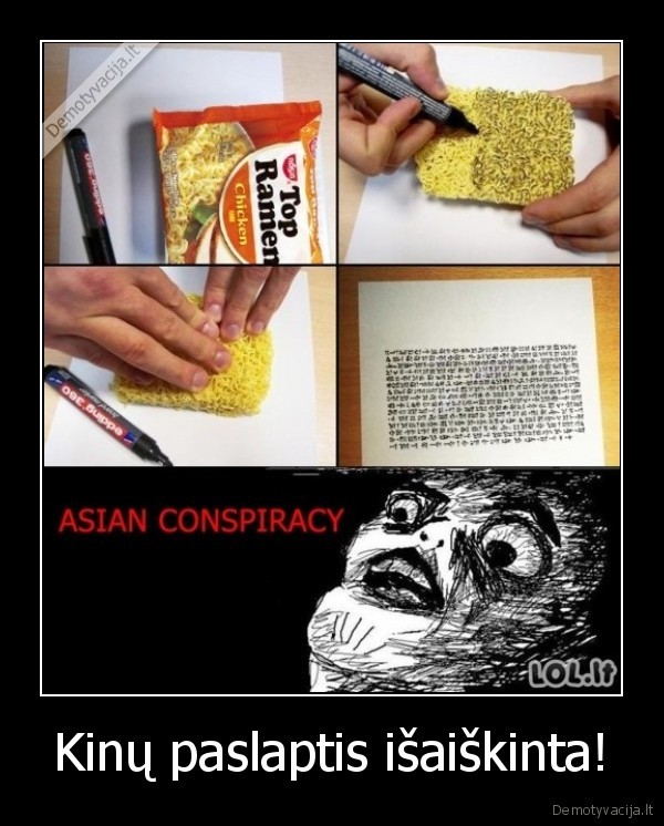 Kinų paslaptis išaiškinta!