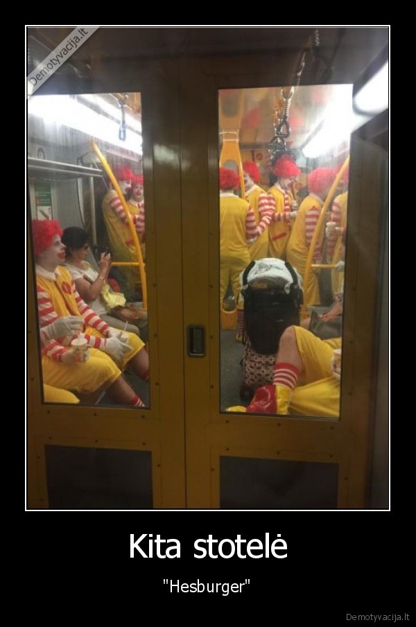 macdonalds, klounai,metro