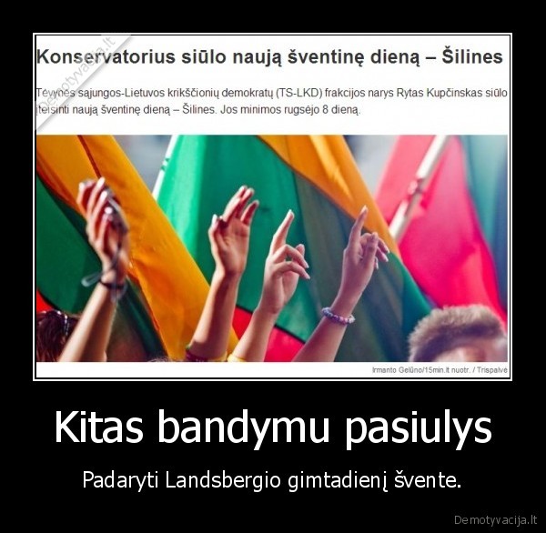 Kitas bandymu pasiulys