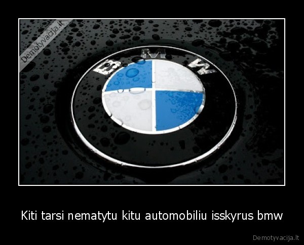 Kiti tarsi nematytu kitu automobiliu isskyrus bmw