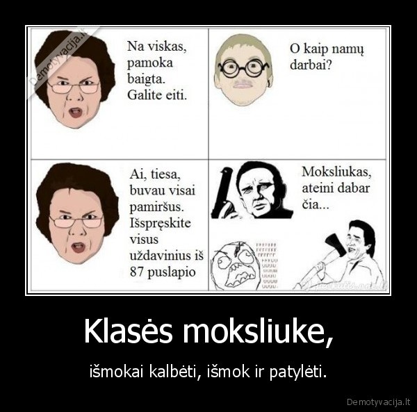 Klasės moksliuke,