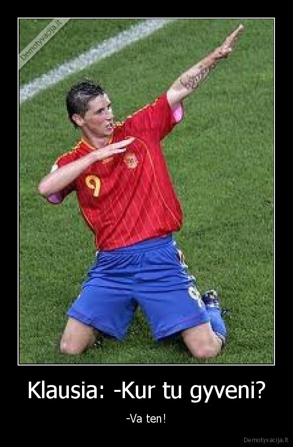 Klausia: -Kur tu gyveni?