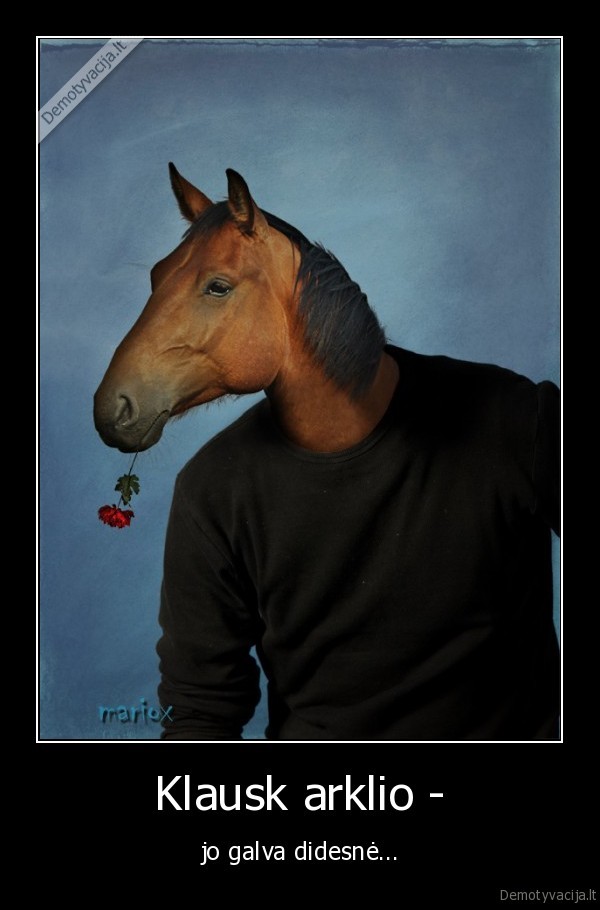 Klausk arklio -