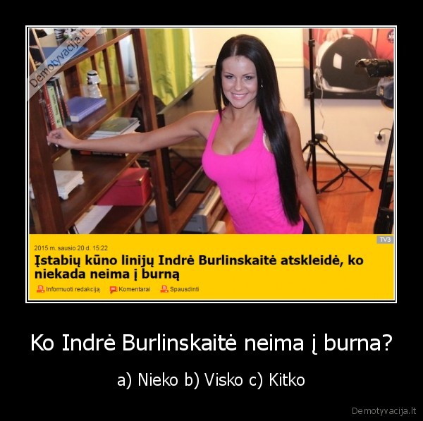 indre, burlinskaite,juokinga, antraste