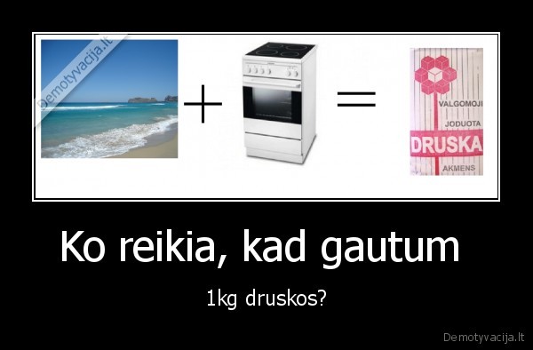 Ko reikia, kad gautum 