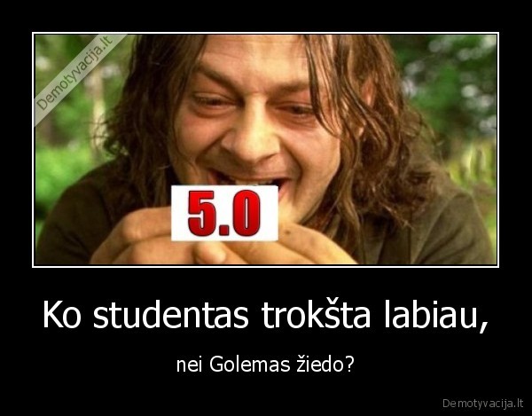 studentas,lord, of, the, rings,golem,ziedas,penki