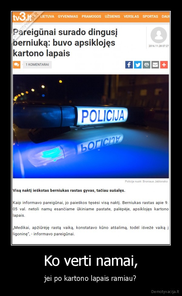 tragedija,isvare, vaika,saltas, oras