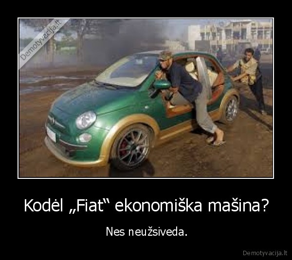 fiat, stumia, neuzsiveda