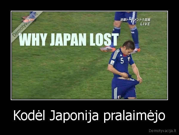 Kodėl Japonija pralaimėjo