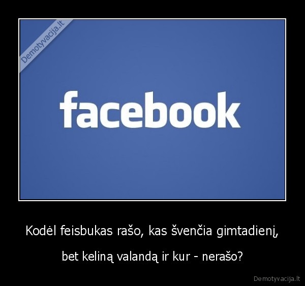 Kodėl feisbukas rašo, kas švenčia gimtadienį,